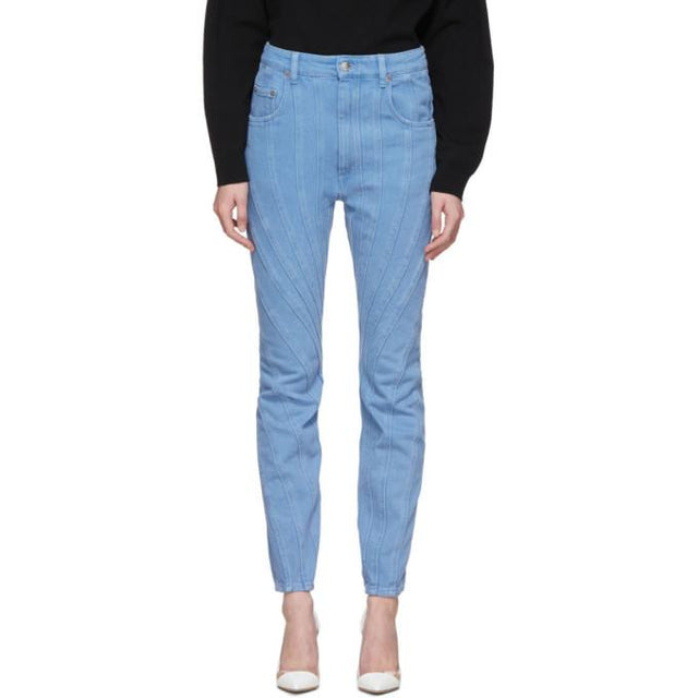 Mugler Blue Twist Jeans