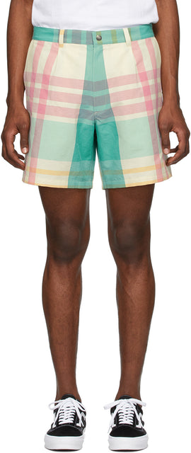 Noah Multicolor Check Madras Shorts - NOAH Multicolore Vérifiez MADRAS Short - 노아 여러 가지 빛깔의 체크 드라스 반바지