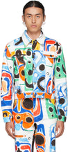 Charles Jeffrey Loverboy Multicolor Denim Art Jacket - Charles Jeffrey Loverboy Multicolor Denim Art Veste - Charles Jeffrey Loverboy Multicolor Denim Art Jacket.