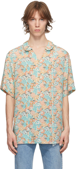 Gucci Multicolor Liberty London Edition Silk Floral Shirt - Gucci Multicolore Liberty London Edition Silk chemise florale en soie - 구찌 여러 가지 빛깔의 리버티 런던 에디션 실크 꽃 셔츠