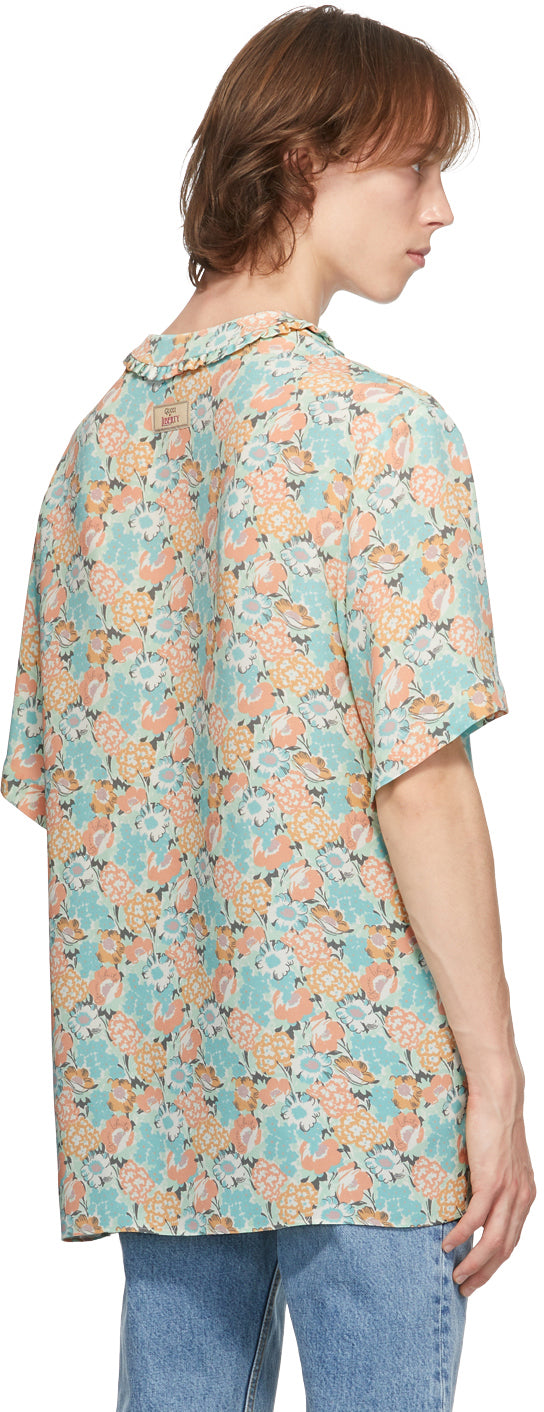 Gucci Multicolor Liberty London Edition Floral Short Sleeve Shirt
