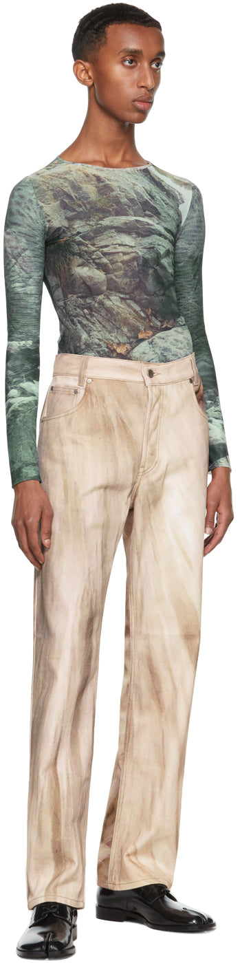 Serapis Multicolor Mesh River Long Sleeve T-Shirt