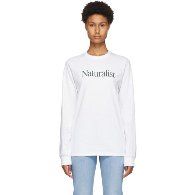 Museum of Peace and Quiet White Naturalist Long Sleeve T-Shirt
