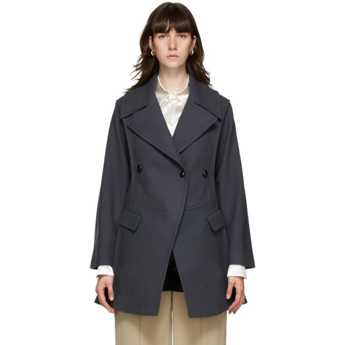 Namacheko Grey Wool Pea Coat