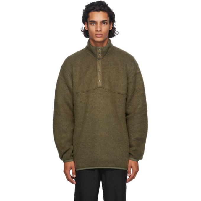 Nanamica Green Nanamican Pullover Sweater