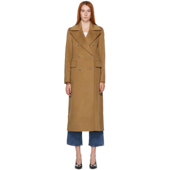 Nanushka Brown Lana Wool Coat