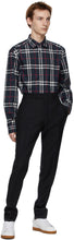 Burberry Navy Check Caxton Shirt