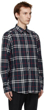 Burberry Navy Check Caxton Shirt