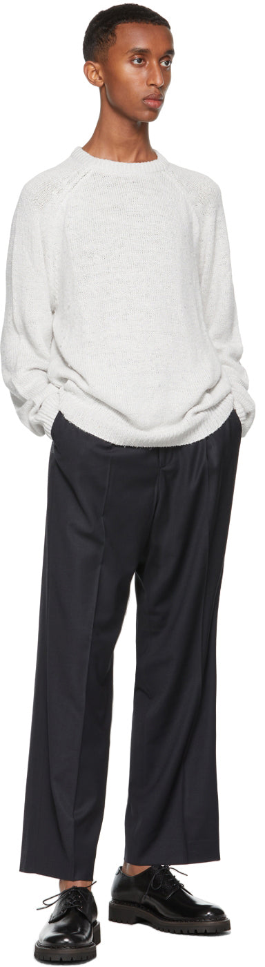 Our Legacy Navy Chintz Borrowed Chino Trousers