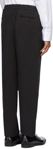 Giorgio Armani Navy Crepe Upton Trousers
