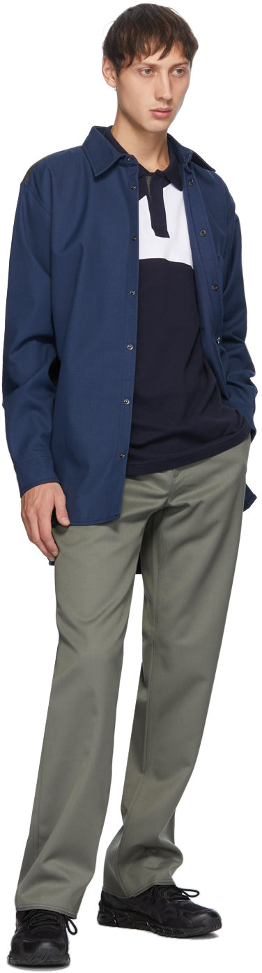 GR10K Navy Klopman FR Glove Panel Overshirt