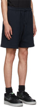 424 Navy Logo Shorts