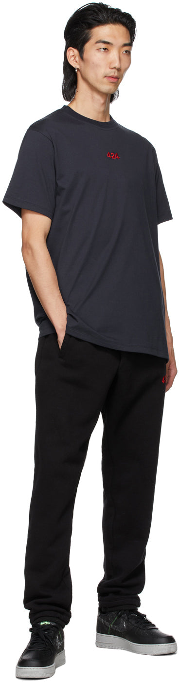 424 Navy Logo T-Shirt