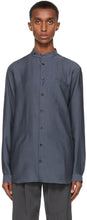 Giorgio Armani Navy Lyocell-Blend Pocket Shirt - Chemise de poche Giorgio Armani Navy Lyocell-Blend - Giorgio Armani Navy Lyocell-Blend Pocket Shirt.