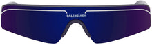 Balenciaga Navy Mask Sunglasses - Lunettes de soleil Masque Navy Balenciaga - Balenciaga 해군 마스크 선글라스