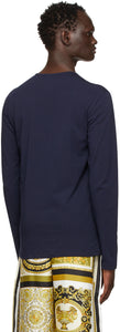 Versace Underwear Navy Medusa Long Sleeve T-Shirt