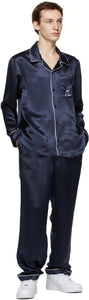 Helmut Lang Navy Pajama Lounge Pants