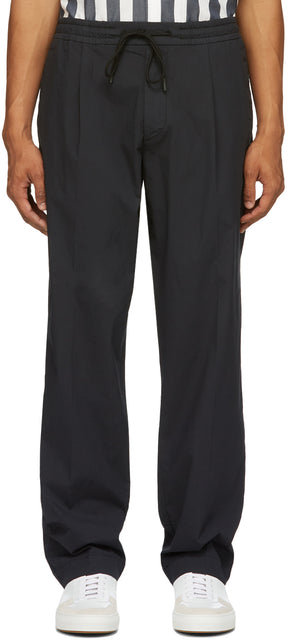 Boss Navy Parko Pleats Trousers - Pantalon Boss Navy Parko Plats - Boss Navy Parko는 바지를 주름 잡습니다