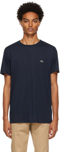 Lacoste Navy Pima Cotton T-Shirt - T-shirt de coton Lacoste Navy Pima - LaCoste 네이비 피마 코튼 티셔츠