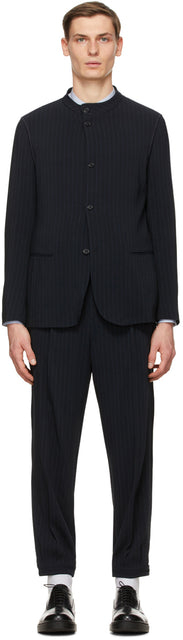 Giorgio Armani Navy Pinstripe Suit - Giorgio Armani Navy Pinstripe Costume - Giorgio Armani Navy Pinstripe Suit.