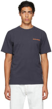 Wood Wood Navy Sami Logo T-Shirt - T-shirt de logo Sami Navy Sami marine en bois - 나무 나무 네이비 Sami 로고 티셔츠