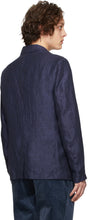 Giorgio Armani Navy Shantung Blazer