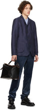 Giorgio Armani Navy Shantung Blazer