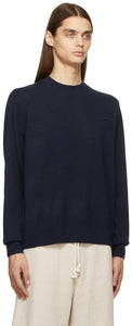 Acne Studios Navy Wool Crewneck Sweater