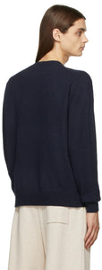 Acne Studios Navy Wool Crewneck Sweater