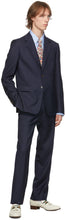 Gucci Navy Wool Straight-Fit Suit