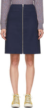 YMC Navy Zippered Skirt