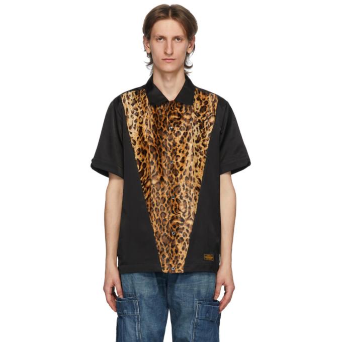 Neighborhood Black Leopard Print Shirt