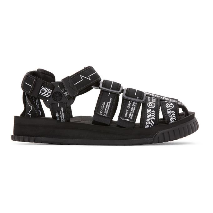 Neighborhood Black SHAKA Edition Hiker Sandals