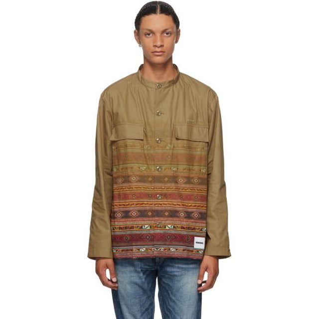 Neighborhood Khaki Mil Ve Long Sleeve Shirt