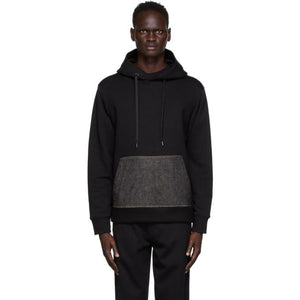 Neil Barrett Black Hybrid Hoodie