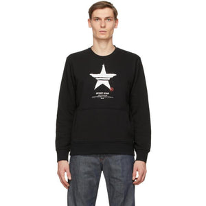 Neil Barrett Black Print Sport Star Sweatshirt