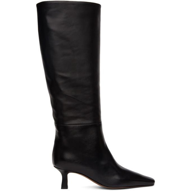 NEOUS Black Leather Cynis Boots