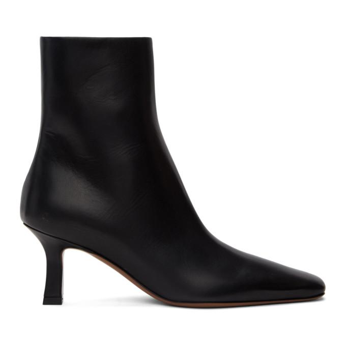 NEOUS Black Leather Menea Boots