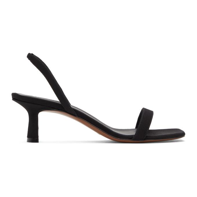 NEOUS Black Tulip 55mm Heeled Sandals