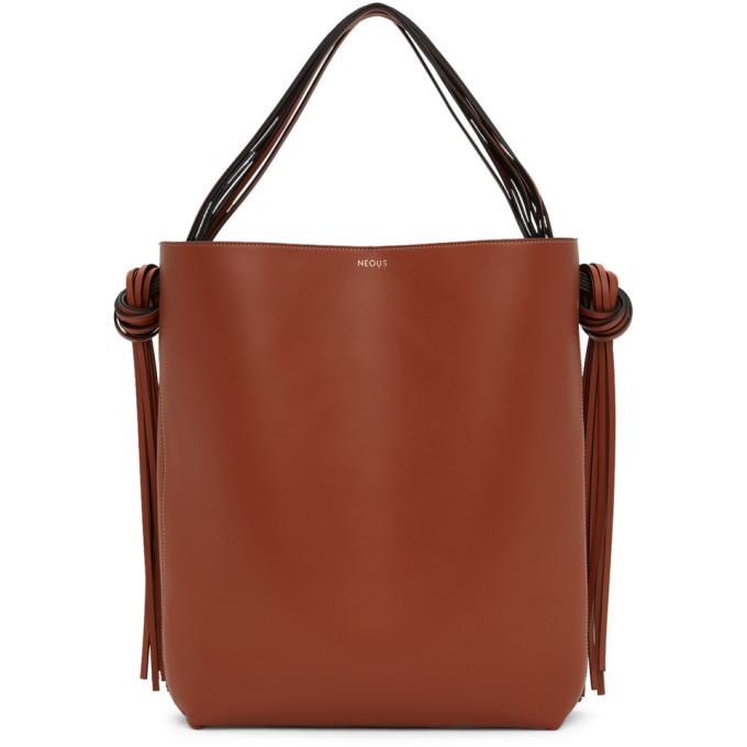 NEOUS Brown Oversized Saturn Tote