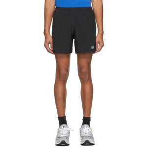 New Balance Black Impact Run 5-Inch Shorts