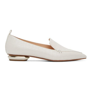 Nicholas Kirkwood White Croc Beya 18 Loafers