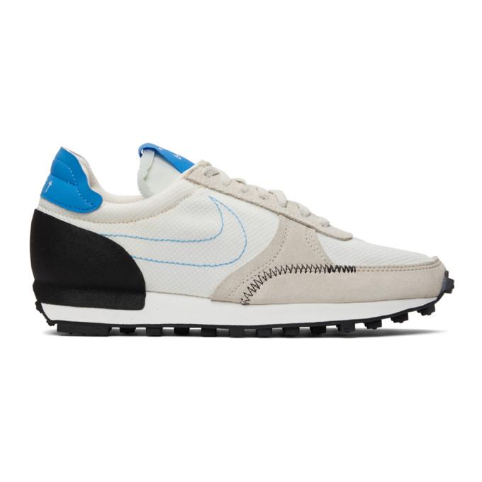 Nike Beige and Blue Daybreak-Type Sneakers