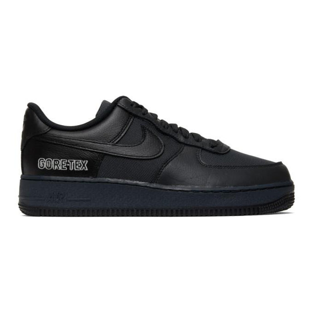 Nike Black and Grey Gore-Tex Air Force 1 Sneakers