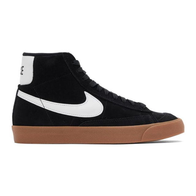 Nike Black and White Suede Blazer Mid 77 Sneakers