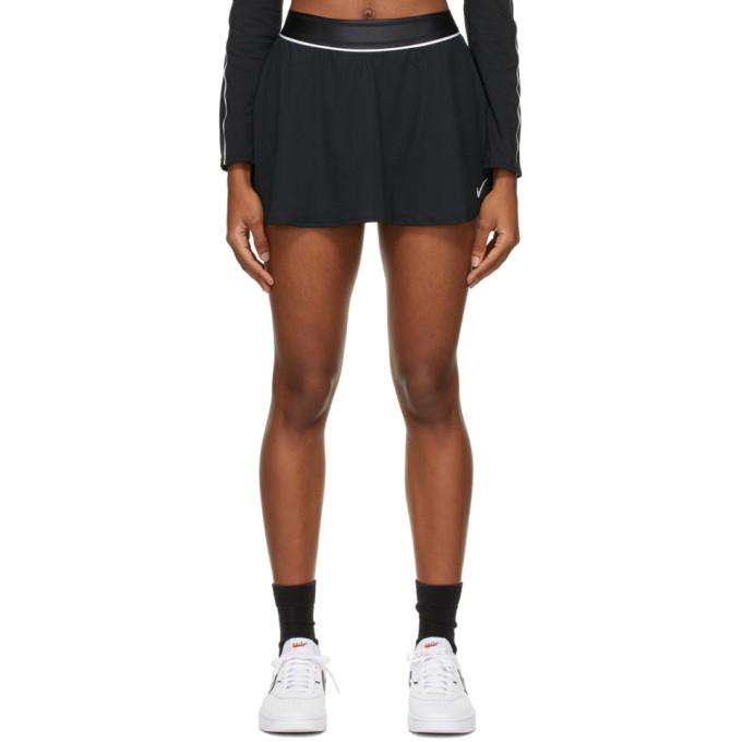 Nike Black Court Dri-FIT Flouncy Miniskirt