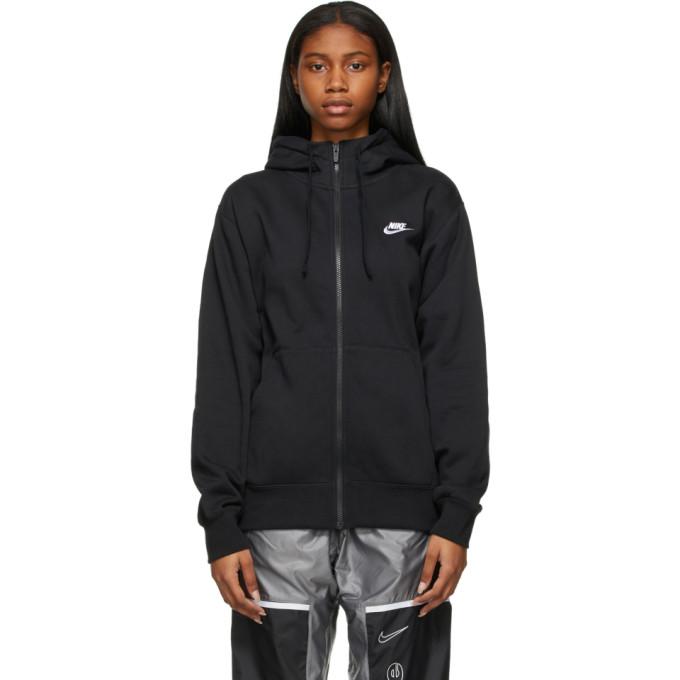 Nike Black Sportswear Club Zip-Up Hoodie