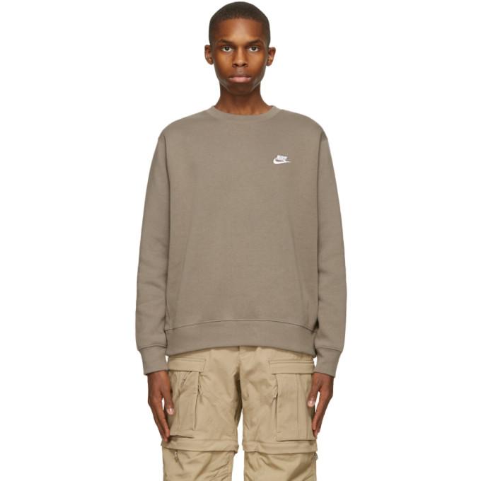 Nike Brown Sportswear Club Sweatshirt