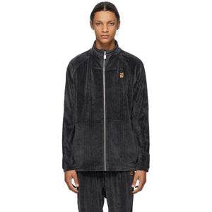 Nike Grey Velour Tennis Jacket