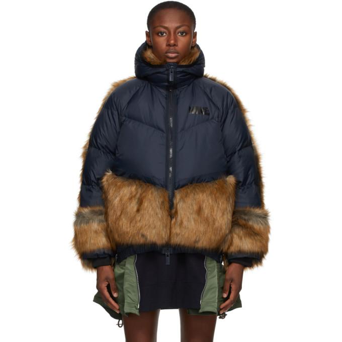 Nike Navy Sacai Edition Down NGR Parka